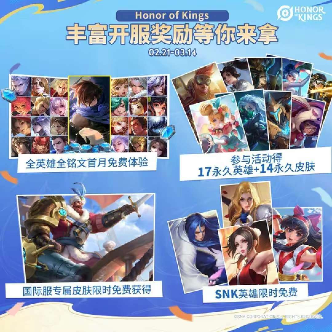【资讯】全服发奖励,SNK英雄限免,澜或喜提世界杯联动,鲁班笑了游戏攻略_手游下载 第2张 【资讯】全服发奖励,SNK英雄限免,澜或喜提世界杯联动,鲁班笑了游戏攻略_手游下载 第2张