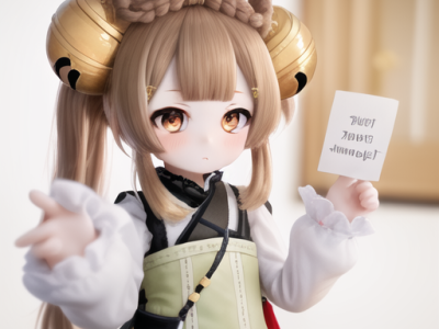 【原神图片】AI原创-瑶瑶举牌p图素材游戏攻略_手游下载
