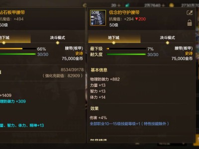 【交流】这俩腰带用哪个啊游戏攻略_手游下载