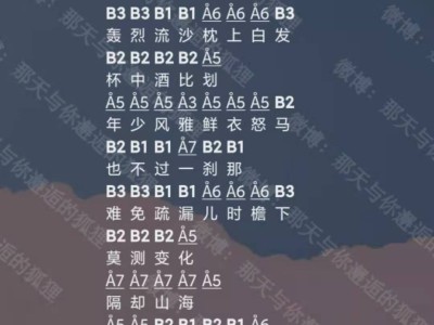 光遇琴谱三指完整版，光遇琴谱三指完整版溯