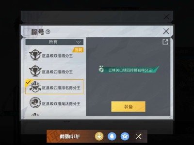 【闲聊】称号终于拿到了游戏攻略_手游下载