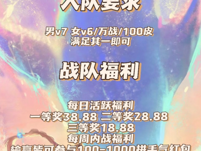 【交流】福利养老战队收人啦游戏攻略_手游下载