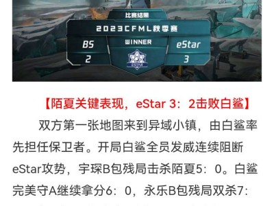 【资讯】五局鏖战！eStar 3：2击败白鲨获败者组首轮胜利游戏攻略_手游下载
