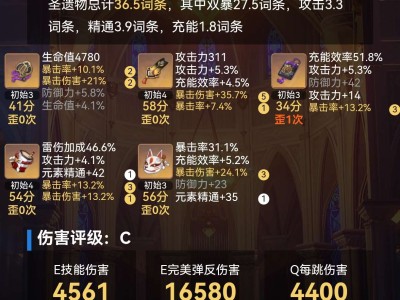 无意中发现小号北斗圣遗物评分很高的样子……游戏攻略_手游下载
