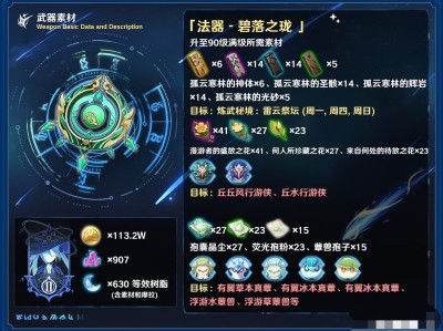 【原神搬运】原神3.6版本武器攻略——碧落之珑 强度分析游戏攻略_手游下载