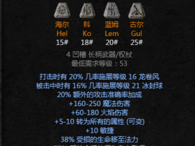 暗黑破坏神2符文之语腰带(暗黑破坏神2符文之语是什么意思)