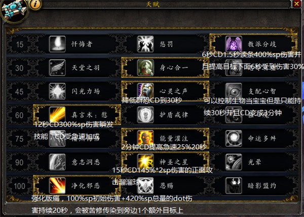 魔兽世界巫妖王之怒牧师天赋，魔兽世界巫妖王之怒牧师天赋加点  第1张