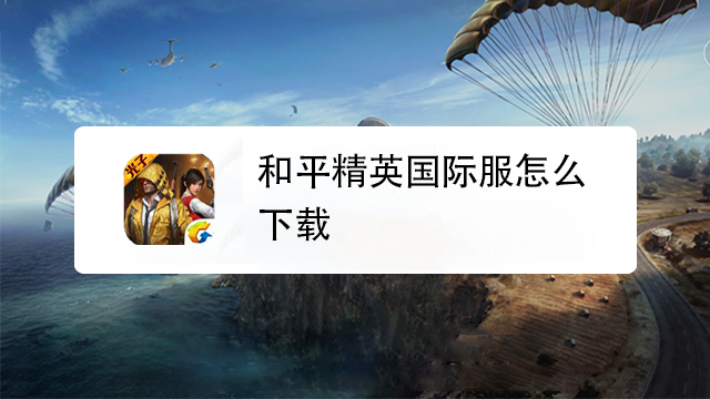 和平精英国际服_和平精英国际服pubg下载  第1张