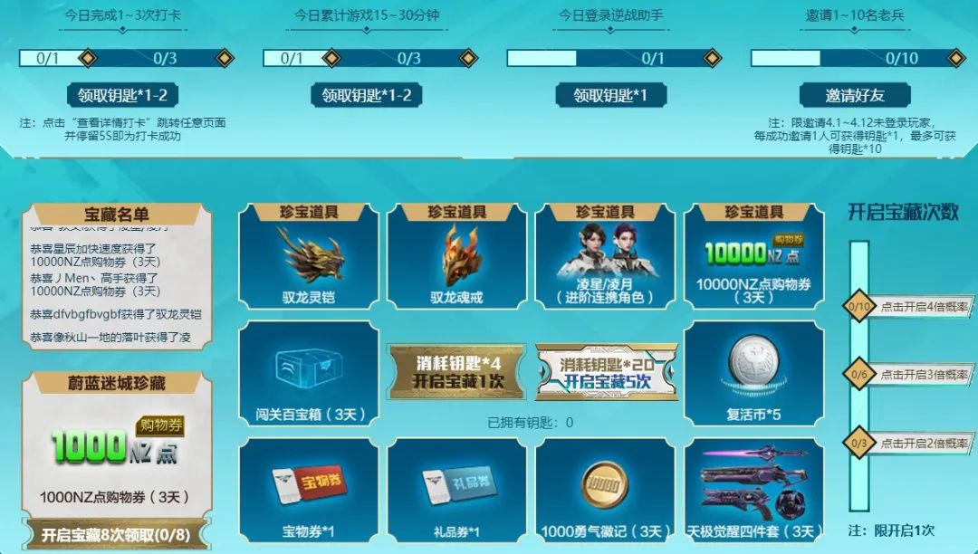 逆战神秘关卡钥匙怎么用_逆战神秘关卡钥匙怎么使用  第1张