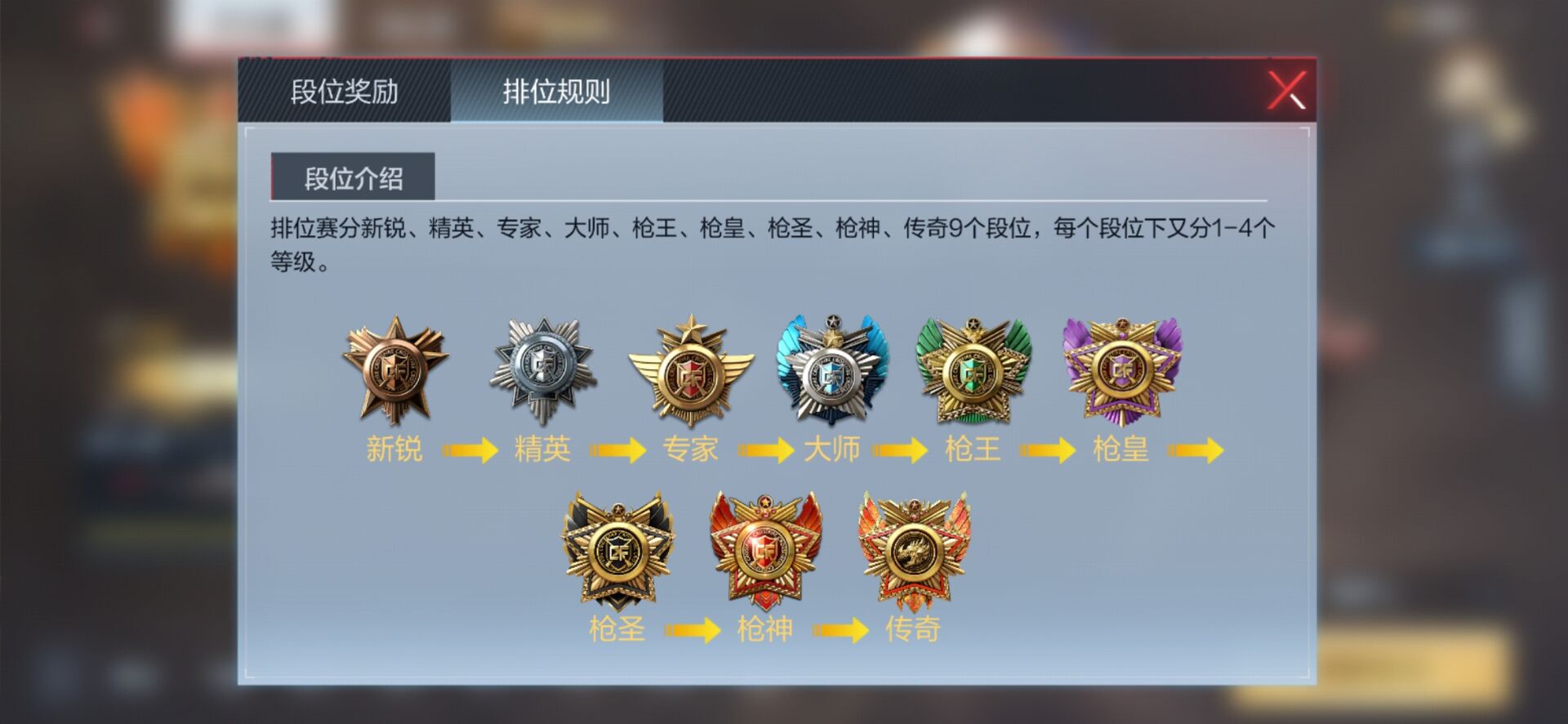 穿越火线段位枪皇_cfm枪皇段位截图  第2张