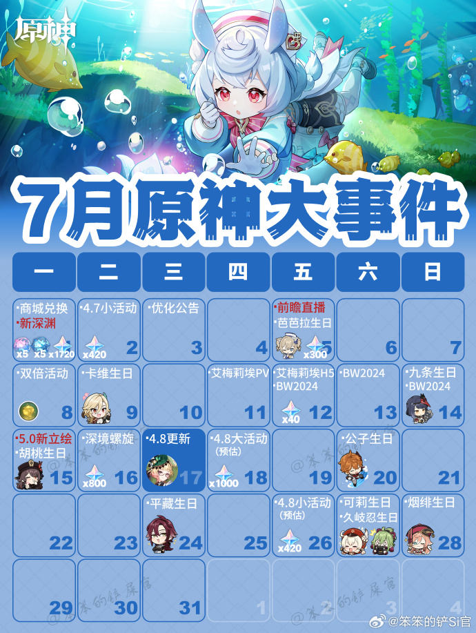 原神2.7版本更新时间_原神新版本22什么时候更新  第2张